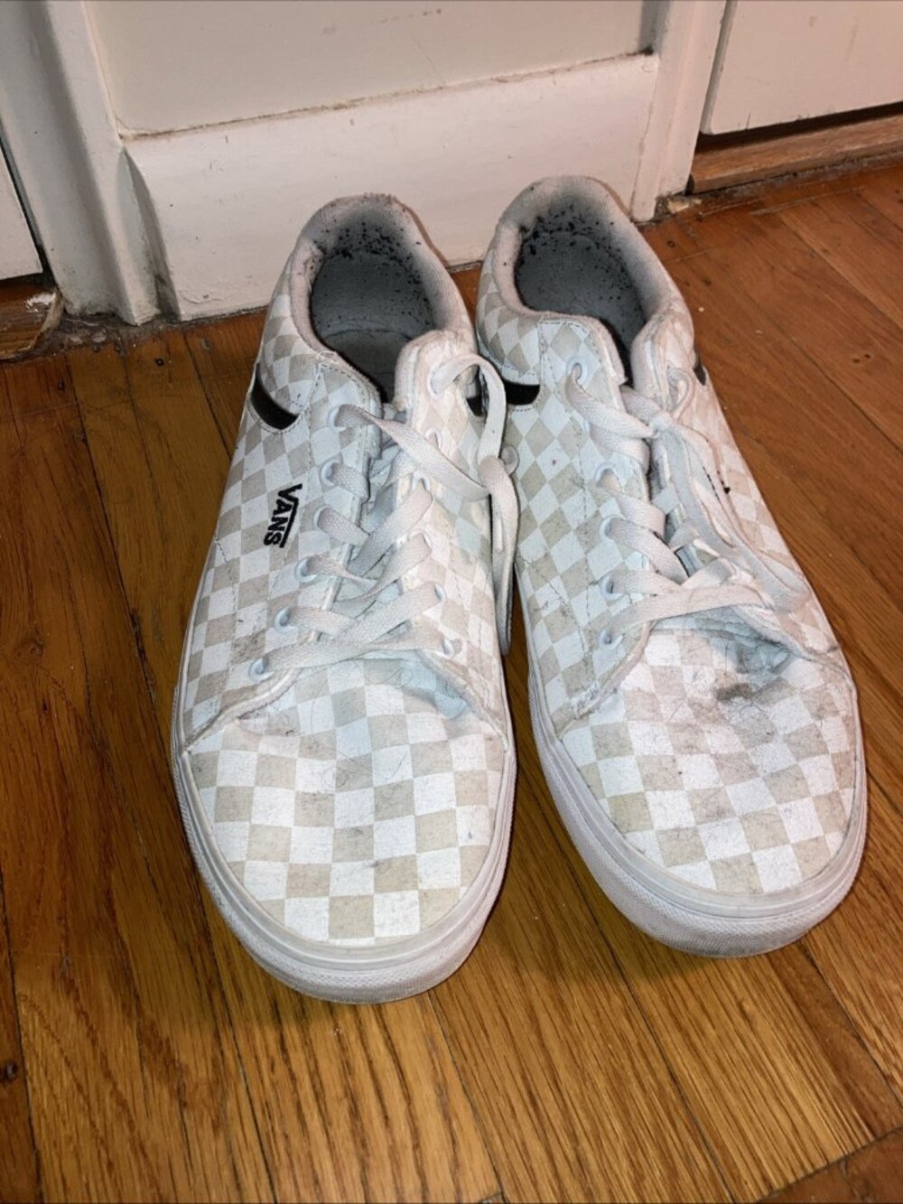 VANS Off the Wall Checker Print Skate Sneakers Size 12 - Used Condition!